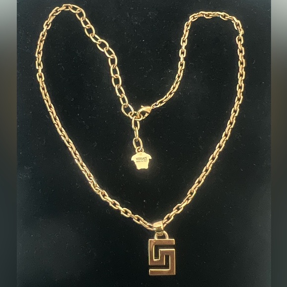 Auth Versace Greca Greek Necklace - Picture 9 of 10